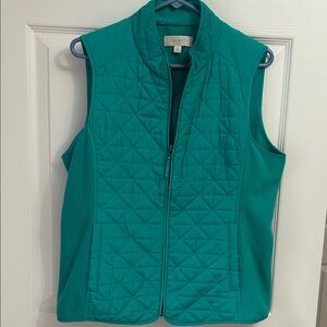 Talbots Women's Turquoise Quilted Vest